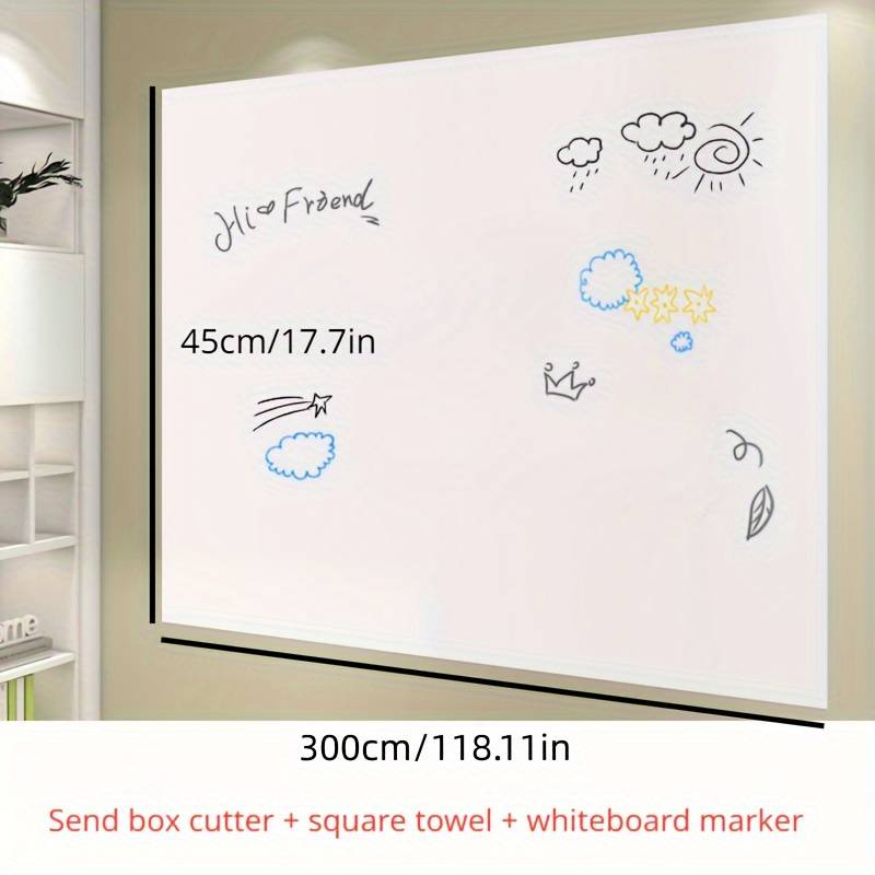 Electrostatic Whiteboard Wall Sticker, Removable Not Hurt The Wall,  Graffiti Painting Drawing Board Whiteboard Writing Board, Whiteboard  Stickers Wall - Temu